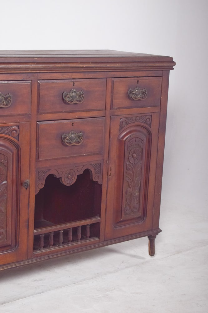 Vintage Portuguese Tall Sideboard, 1920 - 5
