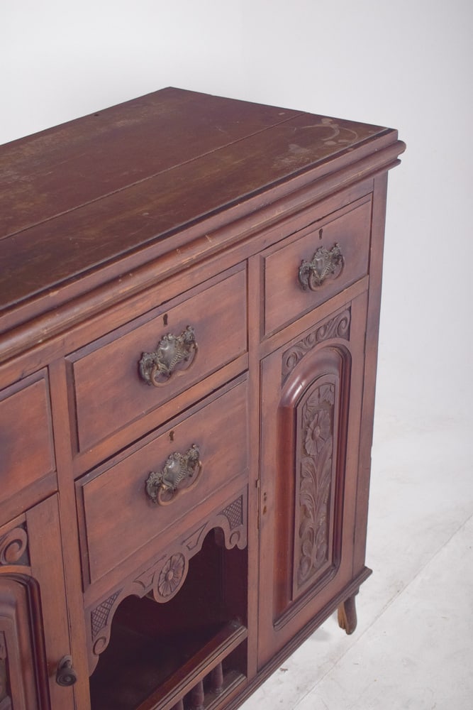 Vintage Portuguese Tall Sideboard, 1920 - 6