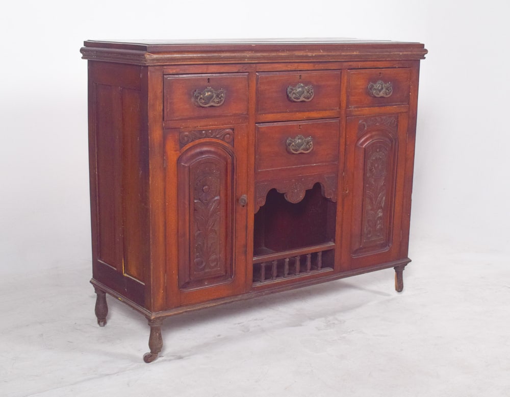 Vintage Portuguese Tall Sideboard, 1920 - 7