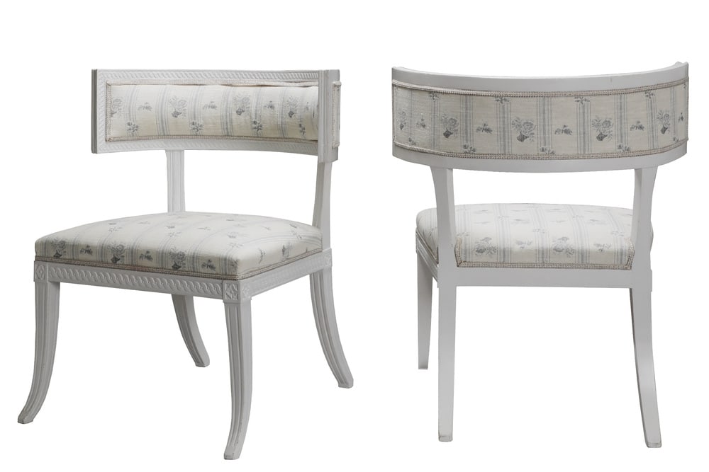 Swedish Gustavian Klismos Chairs, 1790s, Set of 2 - 2