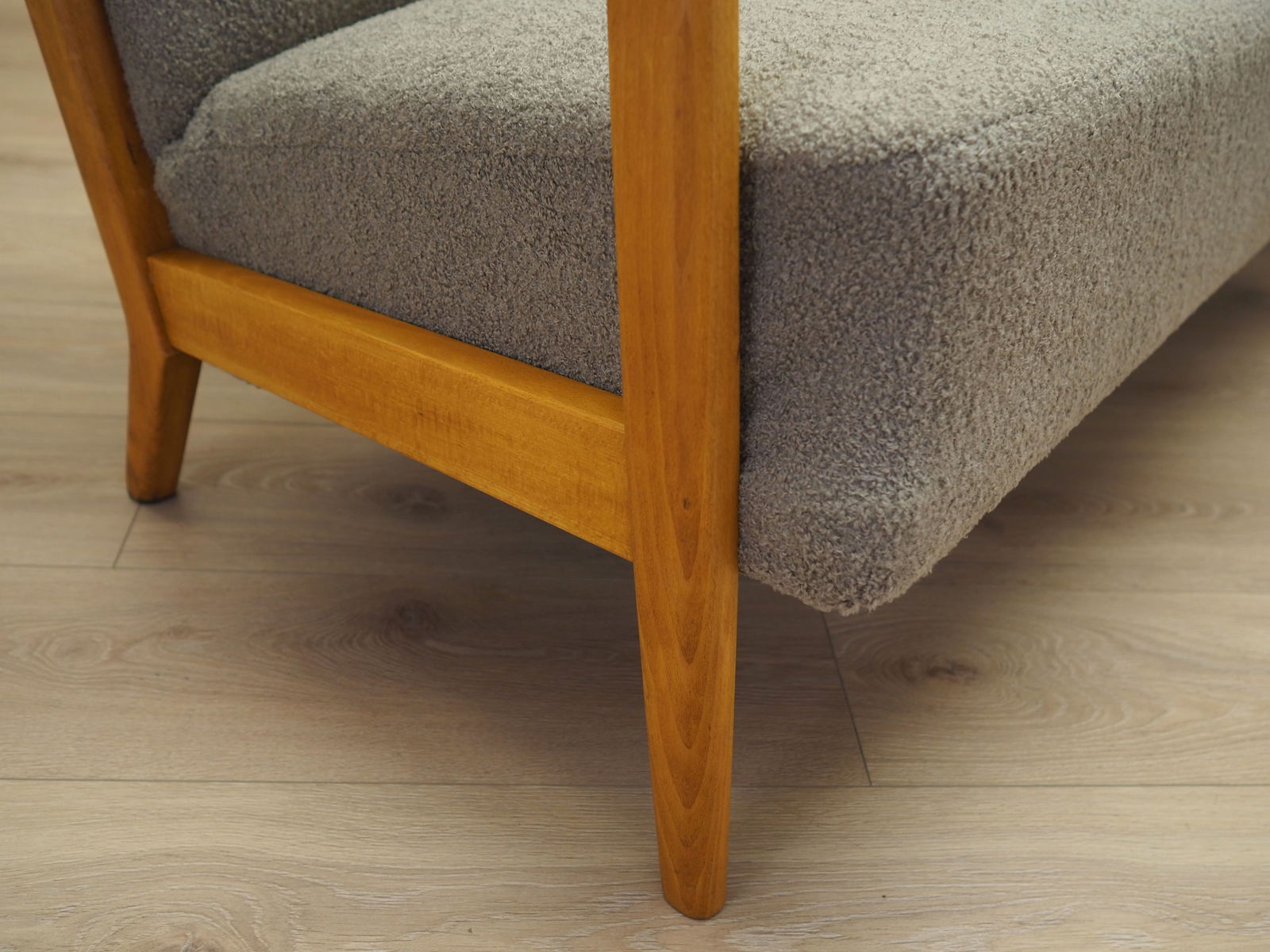 Beech Sofa by Soren Hansen for Fritz Hansen, 1960s - 12