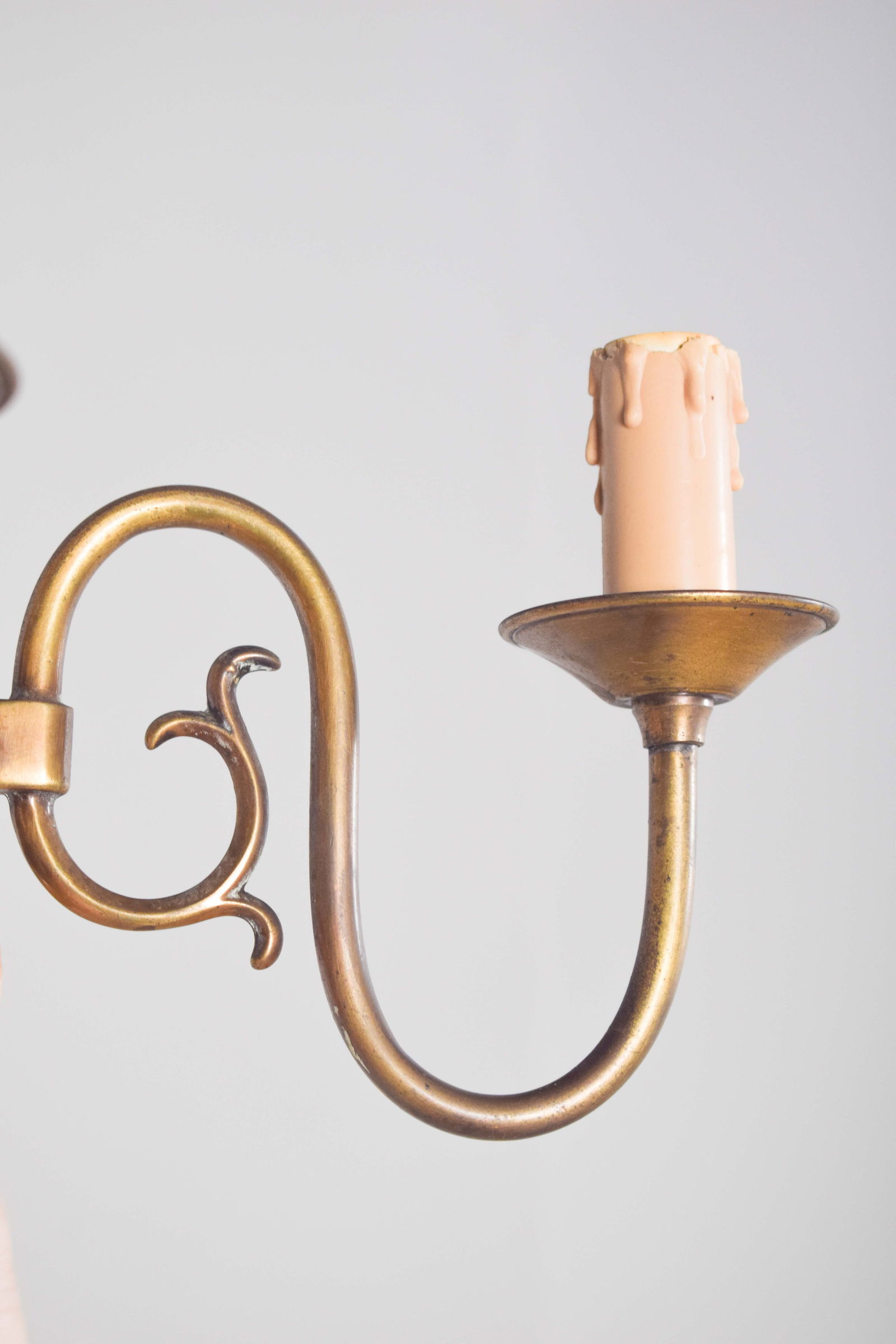 Two-Arm Wall Light in Brass, 1920 - 4