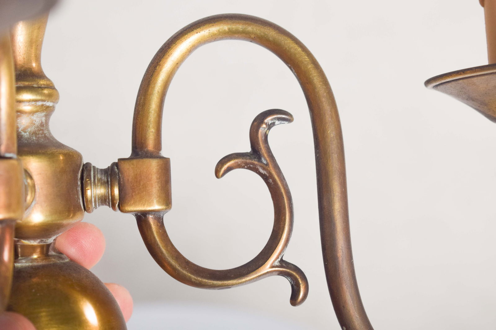 Two-Arm Wall Light in Brass, 1920 - 6