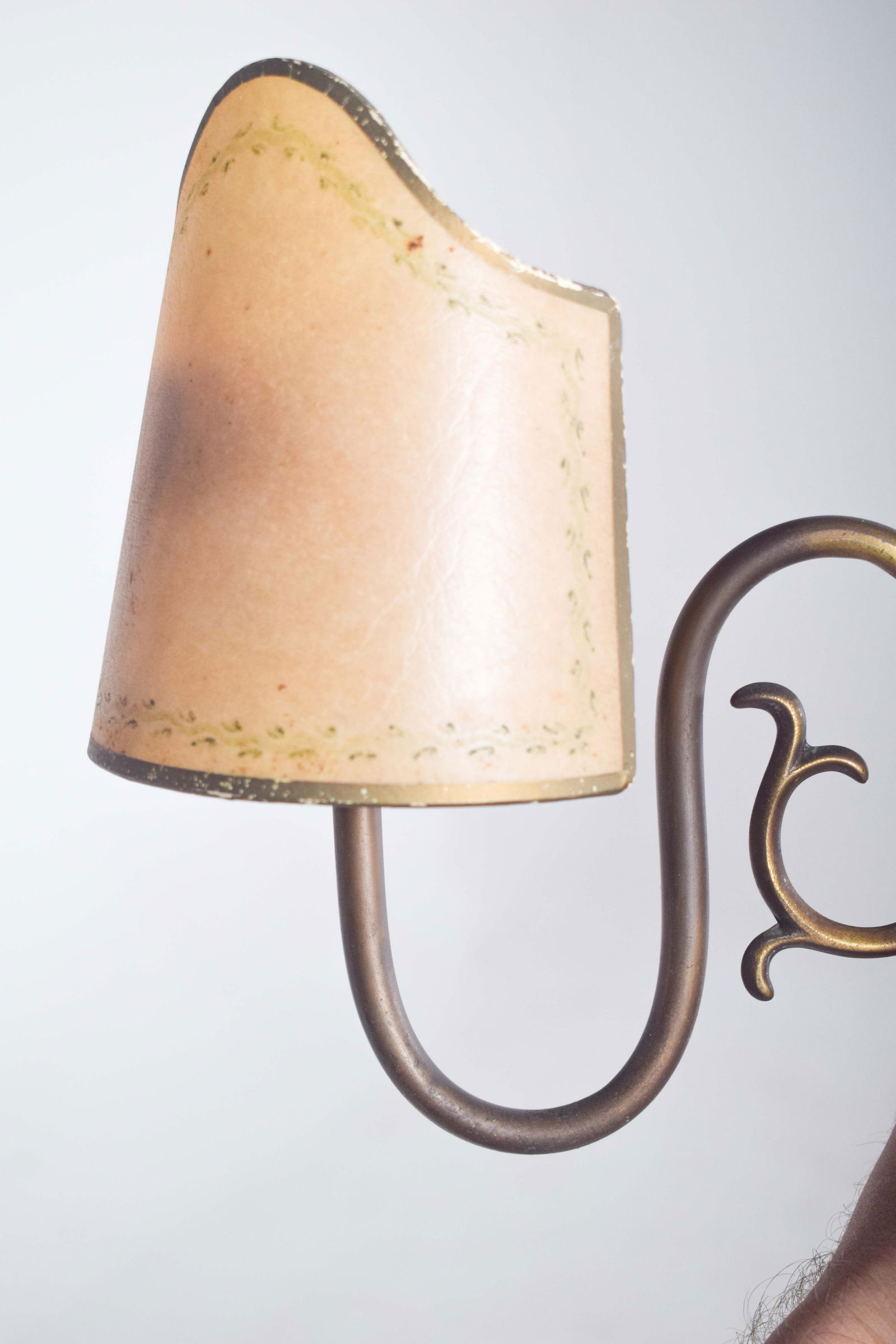 Two-Arm Wall Light in Brass, 1920 - 7