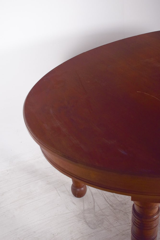 Danish Oval Oak Dining Table, 1950s - 5