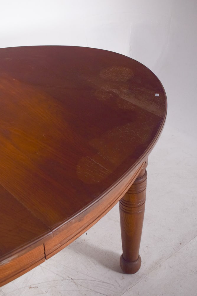 Danish Oval Oak Dining Table, 1950s - 8