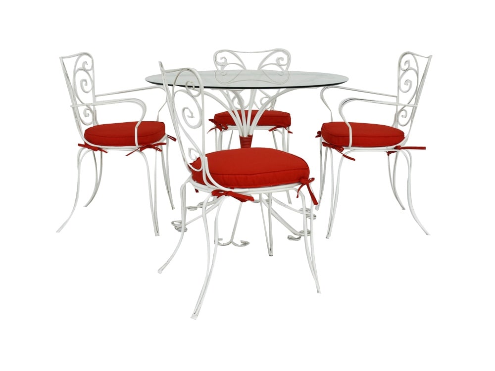 Table and Chairs attributed to Lio Carminati, Set of 5 (1 of 12)