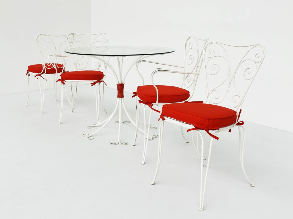 Table and Chairs attributed to Lio Carminati, Set of 5 - 3
