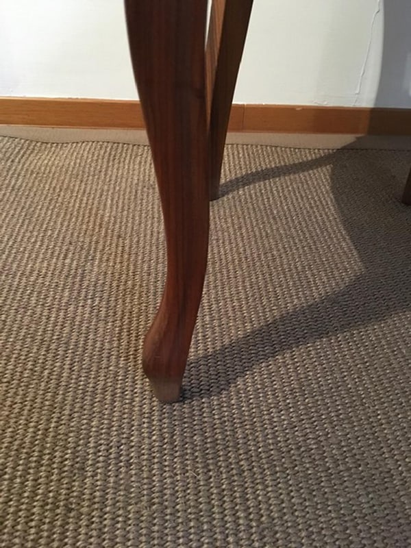 Chairs in Walnut and Linen, Italy, 1990s, Set of 4 - 6