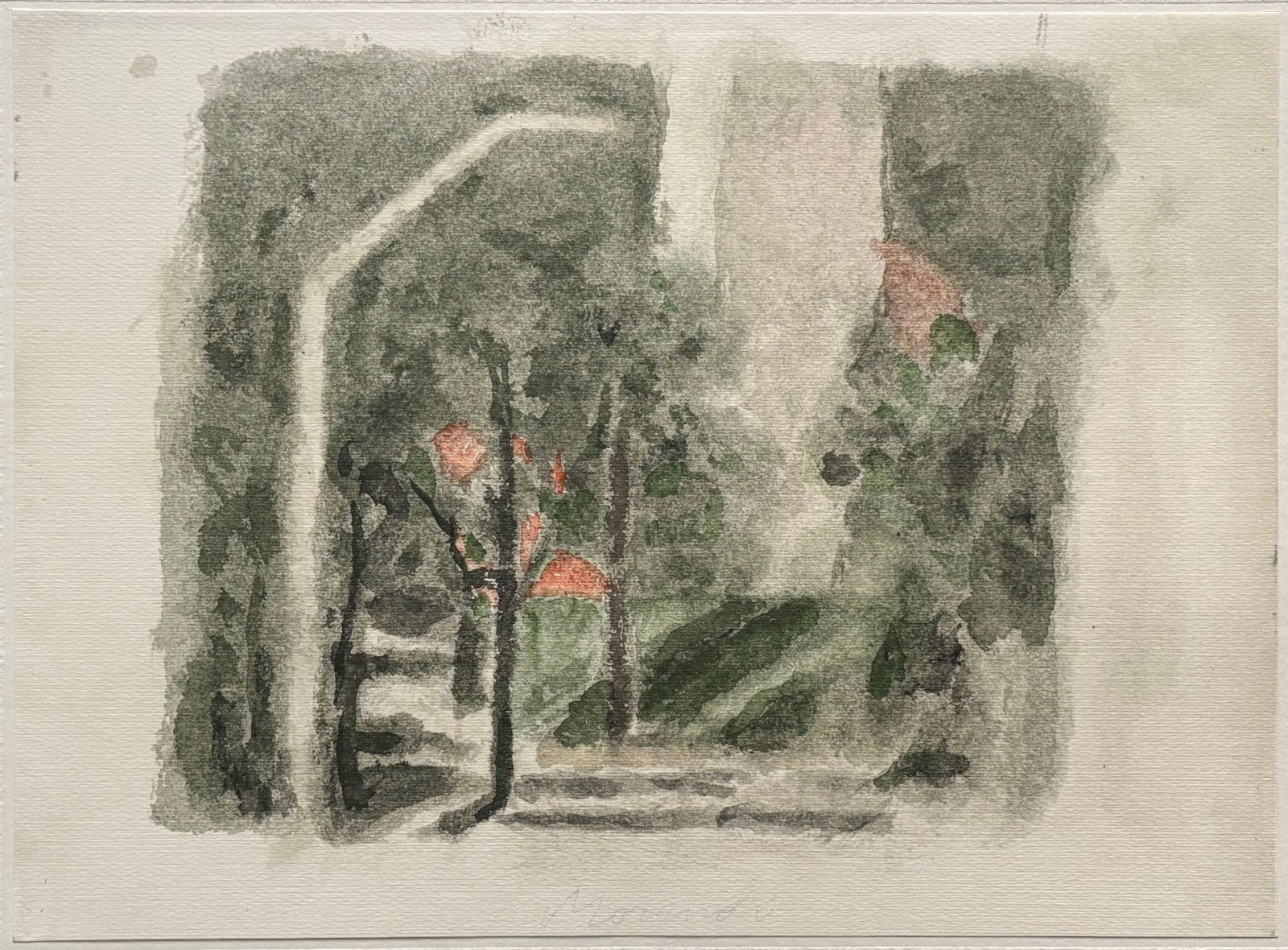 Giorgio Morandi, Landscape, 1973, Lithograph - 3