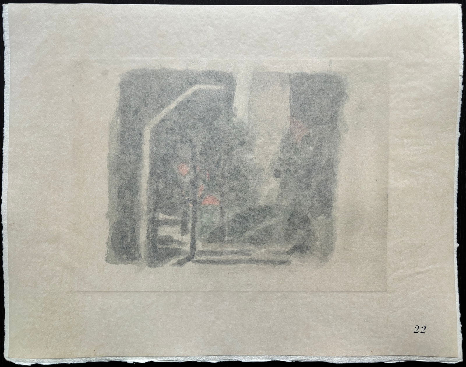 Giorgio Morandi, Landscape, 1973, Lithograph - 4