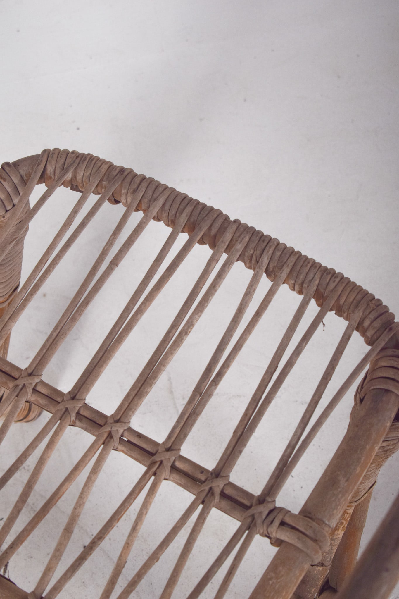 Vitage Wicker Armchair by Unknown for Unknown, 1950 - 3