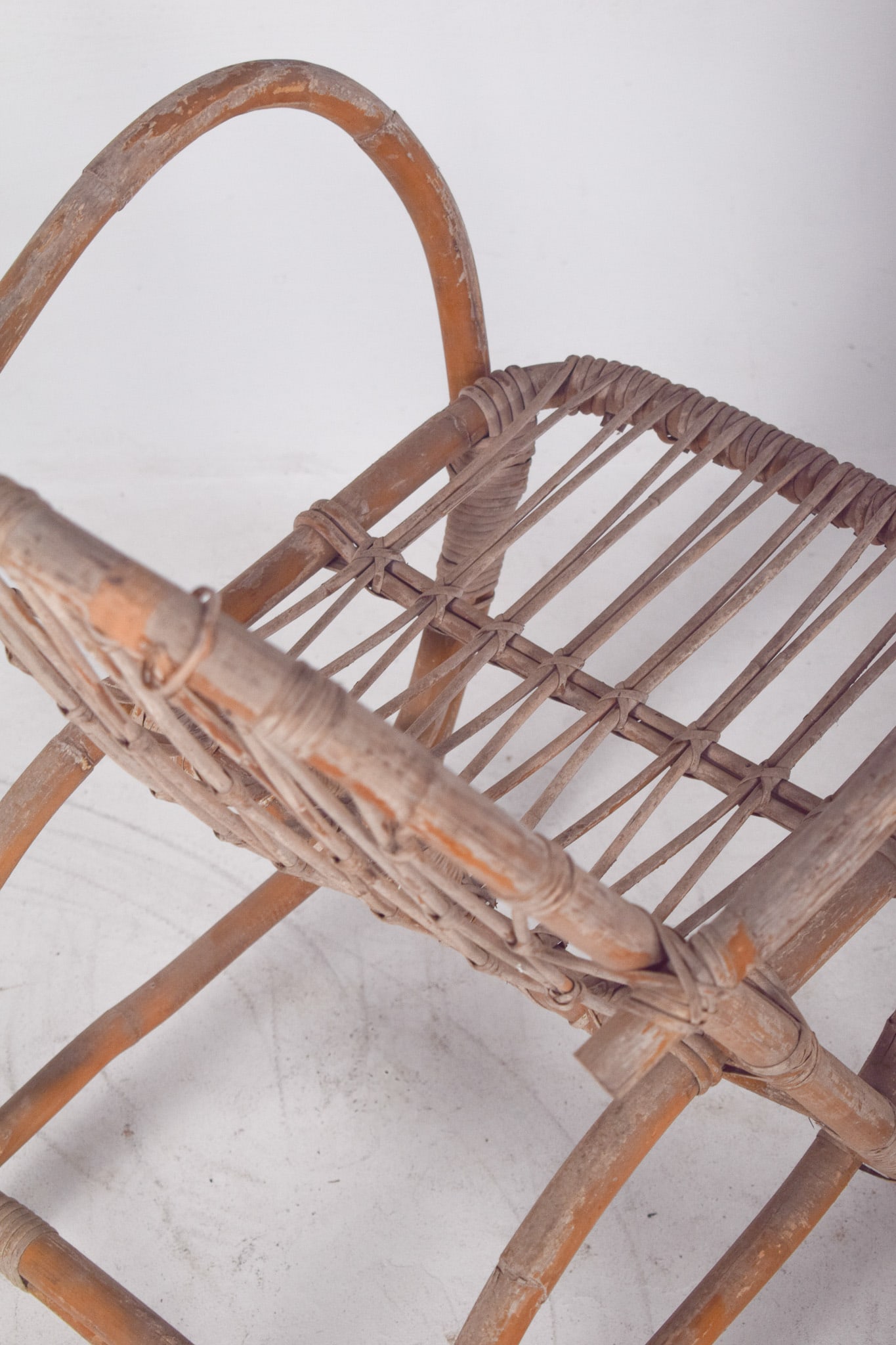 Vitage Wicker Armchair by Unknown for Unknown, 1950 - 4