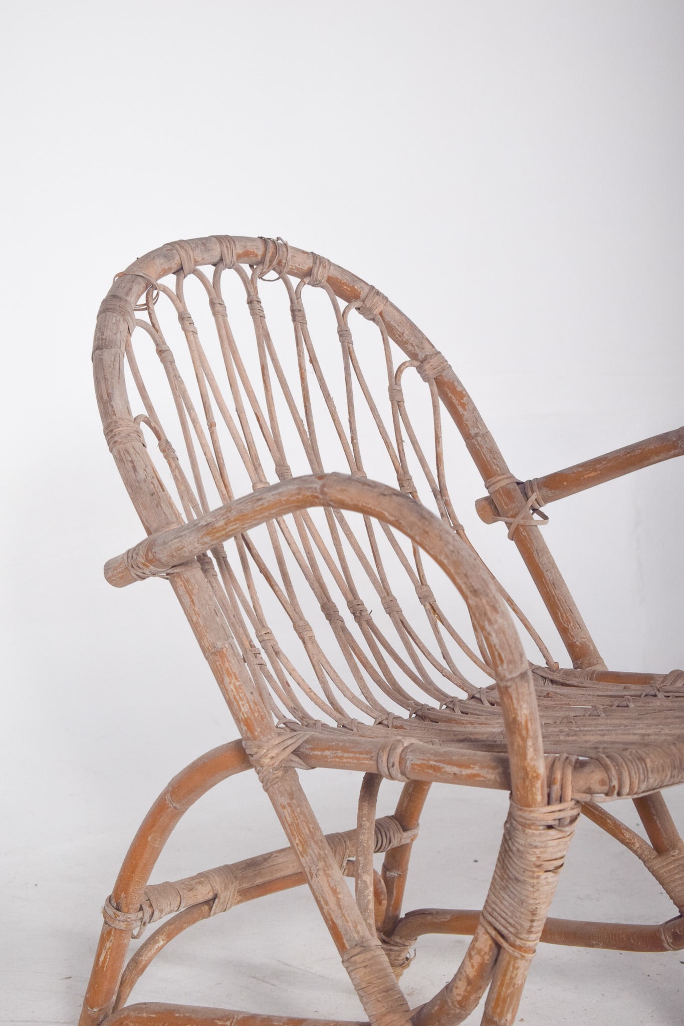 Vitage Wicker Armchair by Unknown for Unknown, 1950 - 6