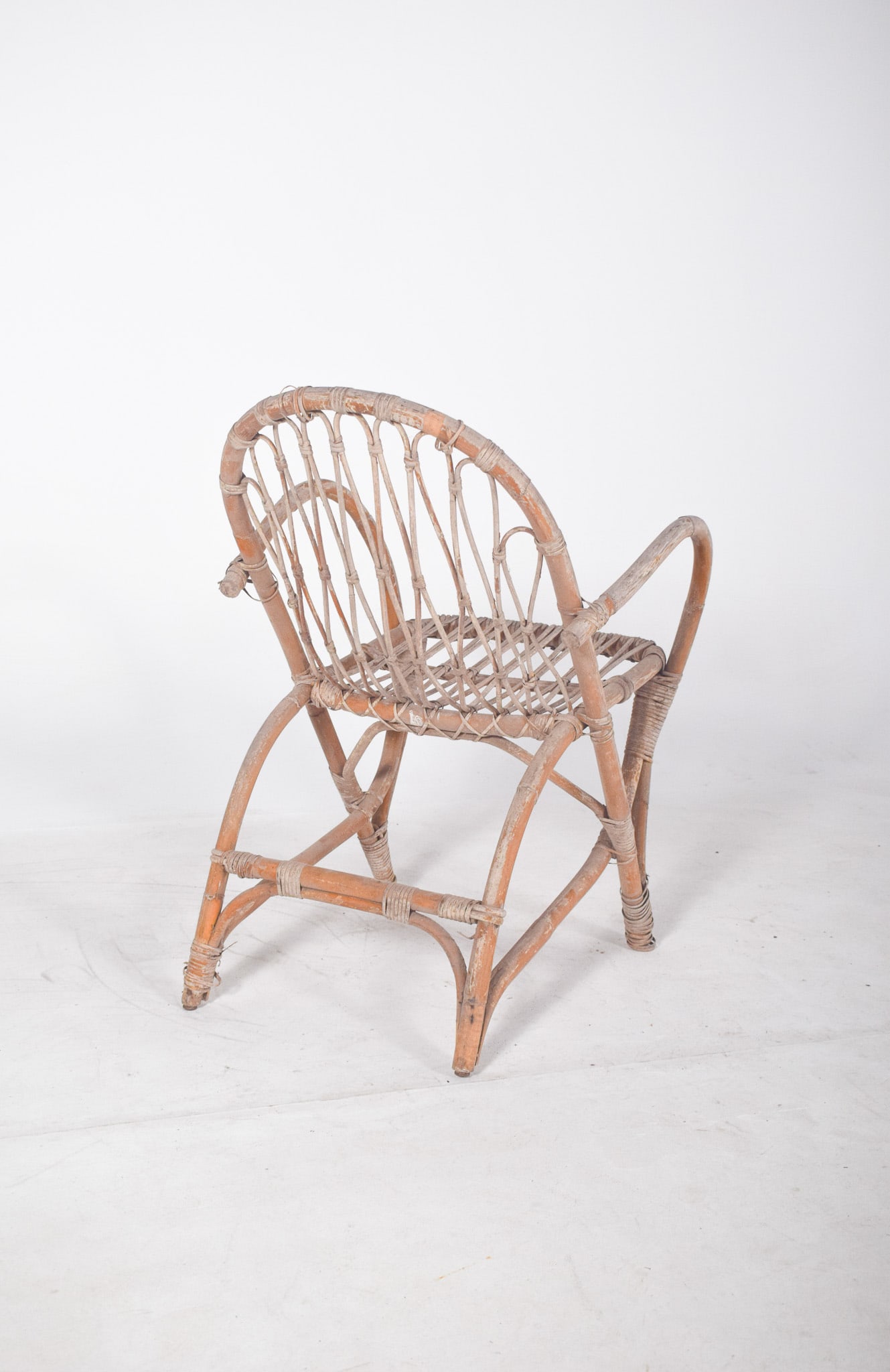 Vitage Wicker Armchair by Unknown for Unknown, 1950 - 7