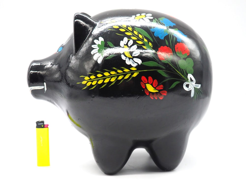 Large Vintage Swedish Piggy Bank, 1940s - 2