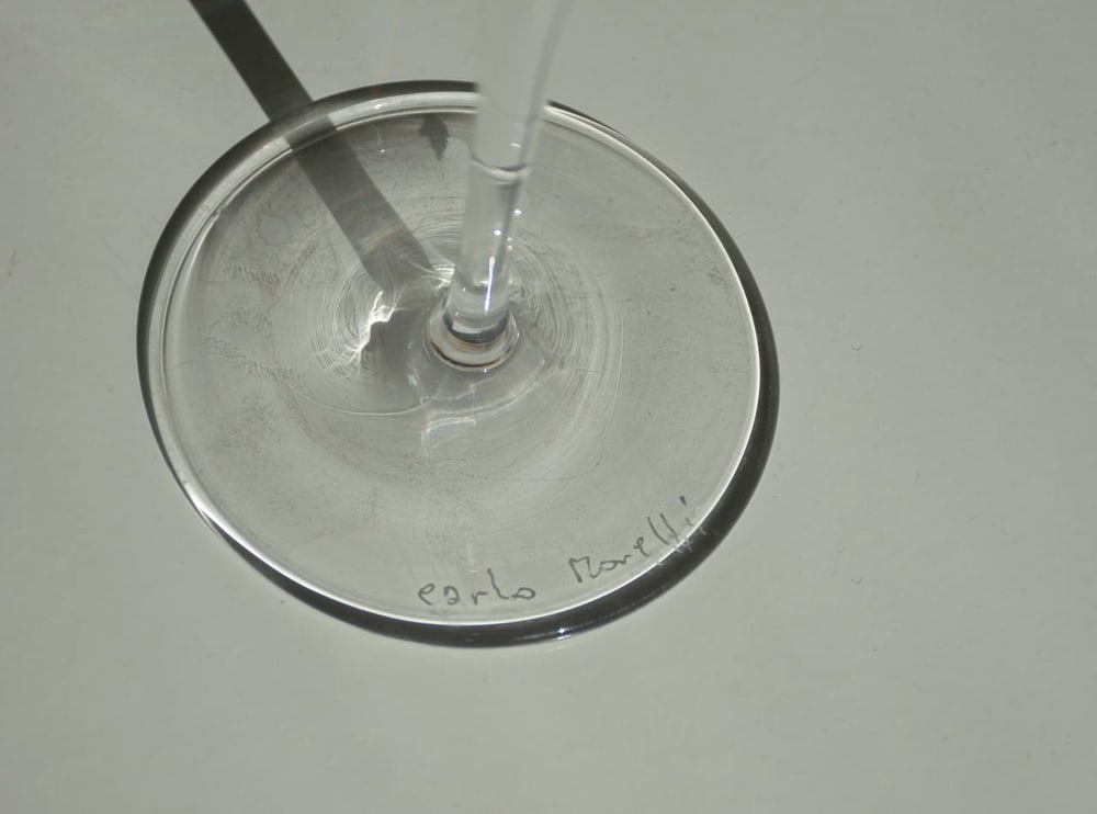 Murano Crystal Glasses by Carlo Moretti, Set of 4 - 8