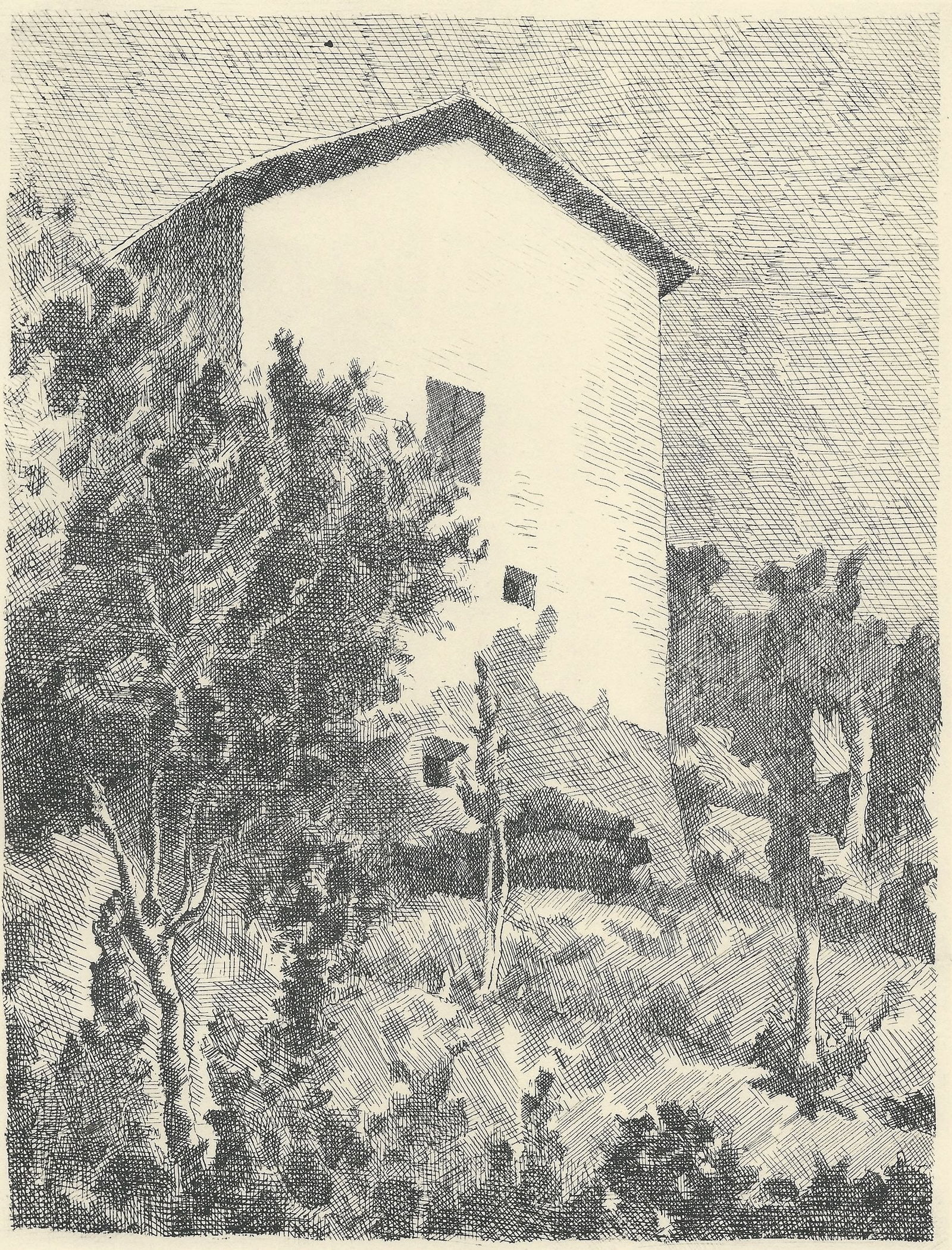Giorgio Morandi, Landscape, House in Grizzana, 1957 - 3