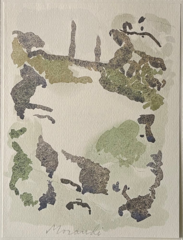 Giorgio Morandi, Landscape, 1959-1973, Lithograph - 3