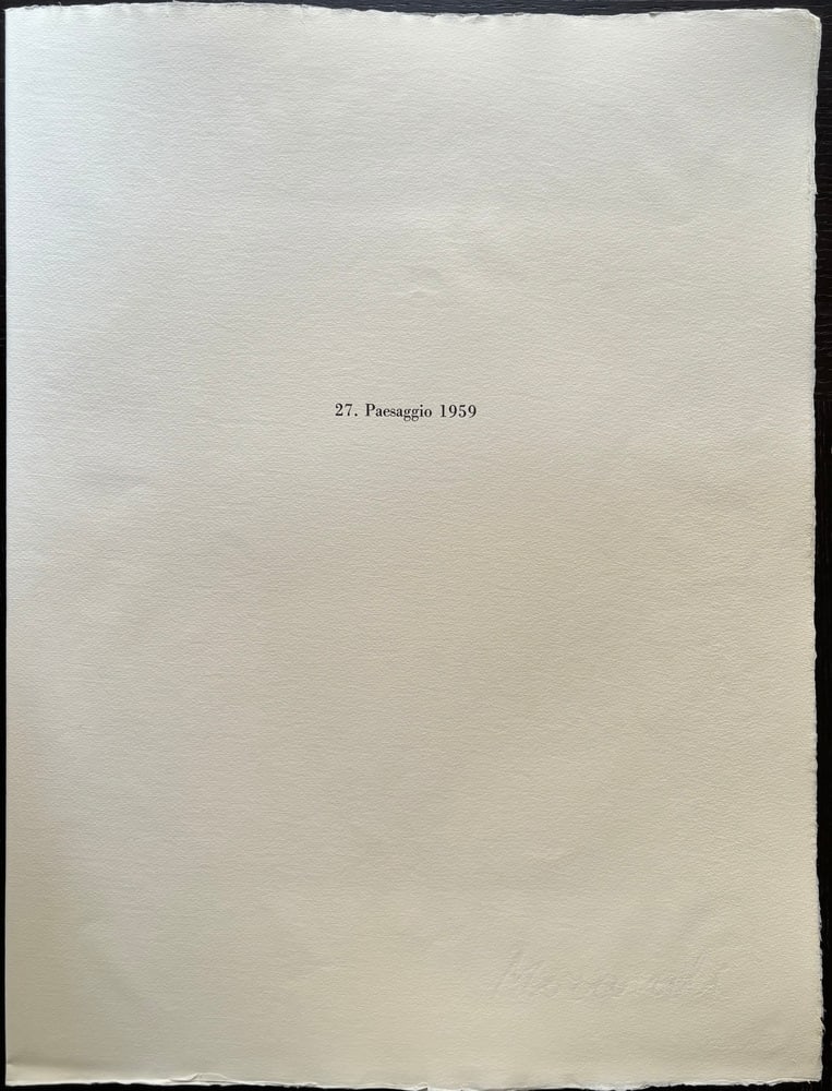 Giorgio Morandi, Landscape, 1959-1973, Lithograph - 5