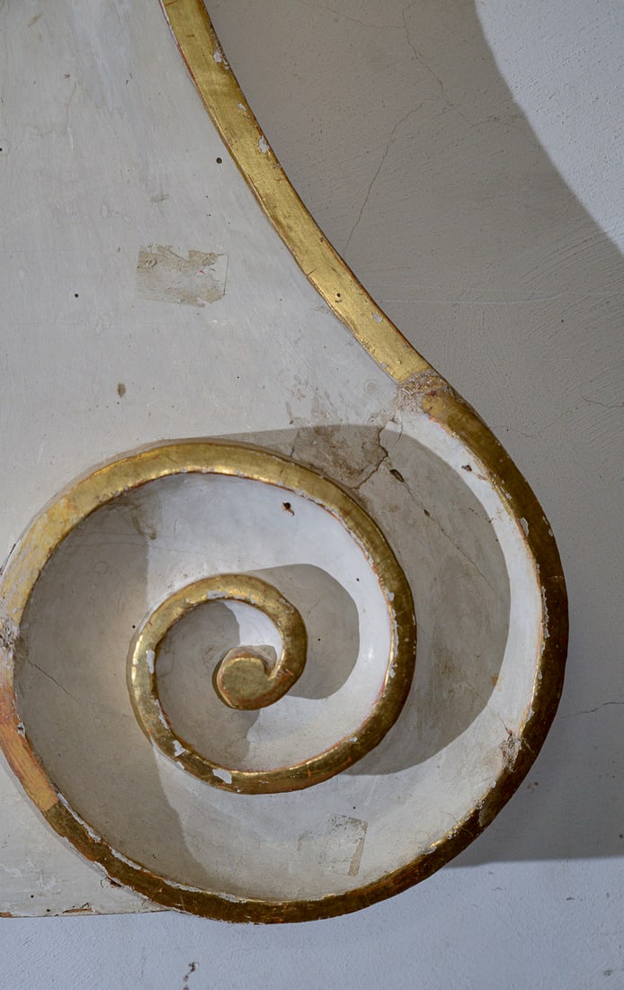 Fireplace Mirror in White Lacquered Wood, Italy - 4