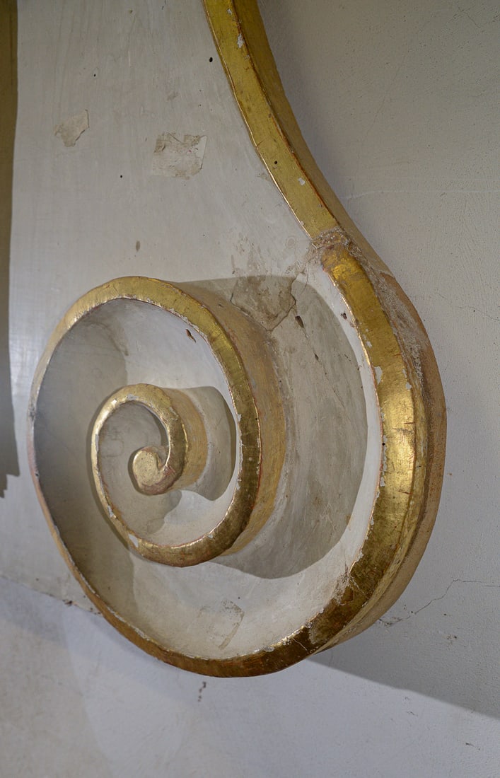 Fireplace Mirror in White Lacquered Wood, Italy - 6