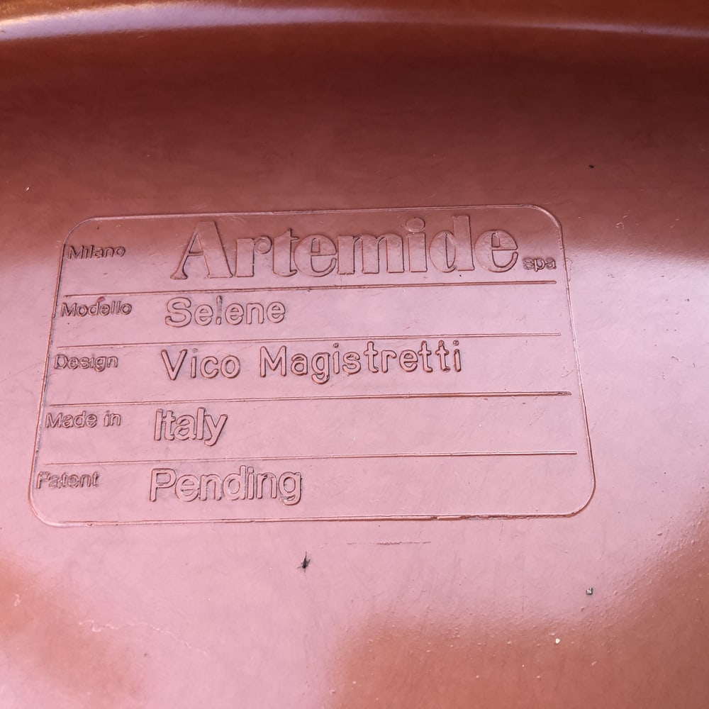 Selene Chair by Vico Magistretti for Artemide, 1970s - 7