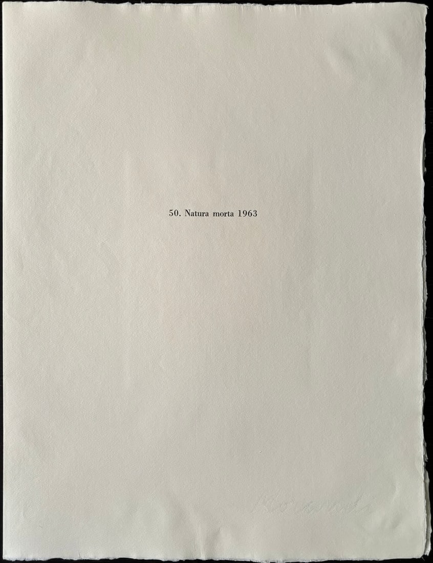 Giorgio Morandi, Still Life, 1963-1973, Lithograph - 5