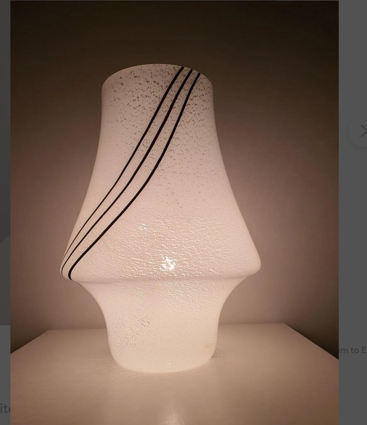 Murano Glass Table Lamp by Vistosi, Italy, 1950s - 6