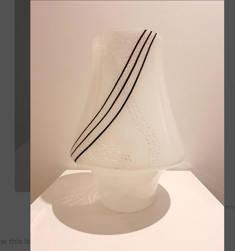 Murano Glass Table Lamp by Vistosi, Italy, 1950s - 8