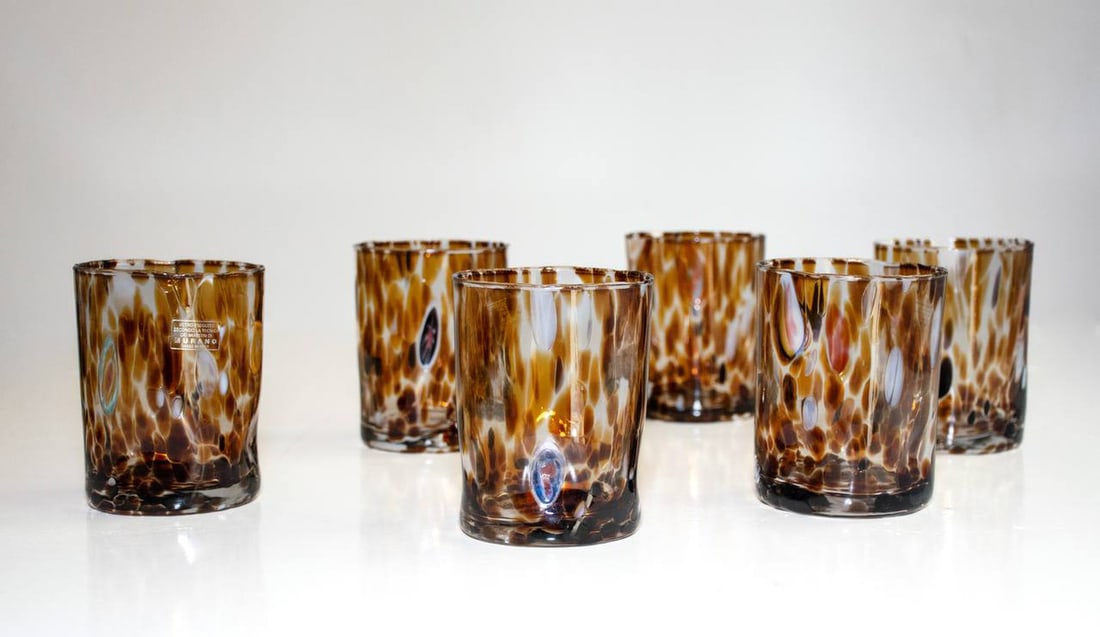 Cocktail Glasses by Iskra for Murano Verre, Set of 7 - 11