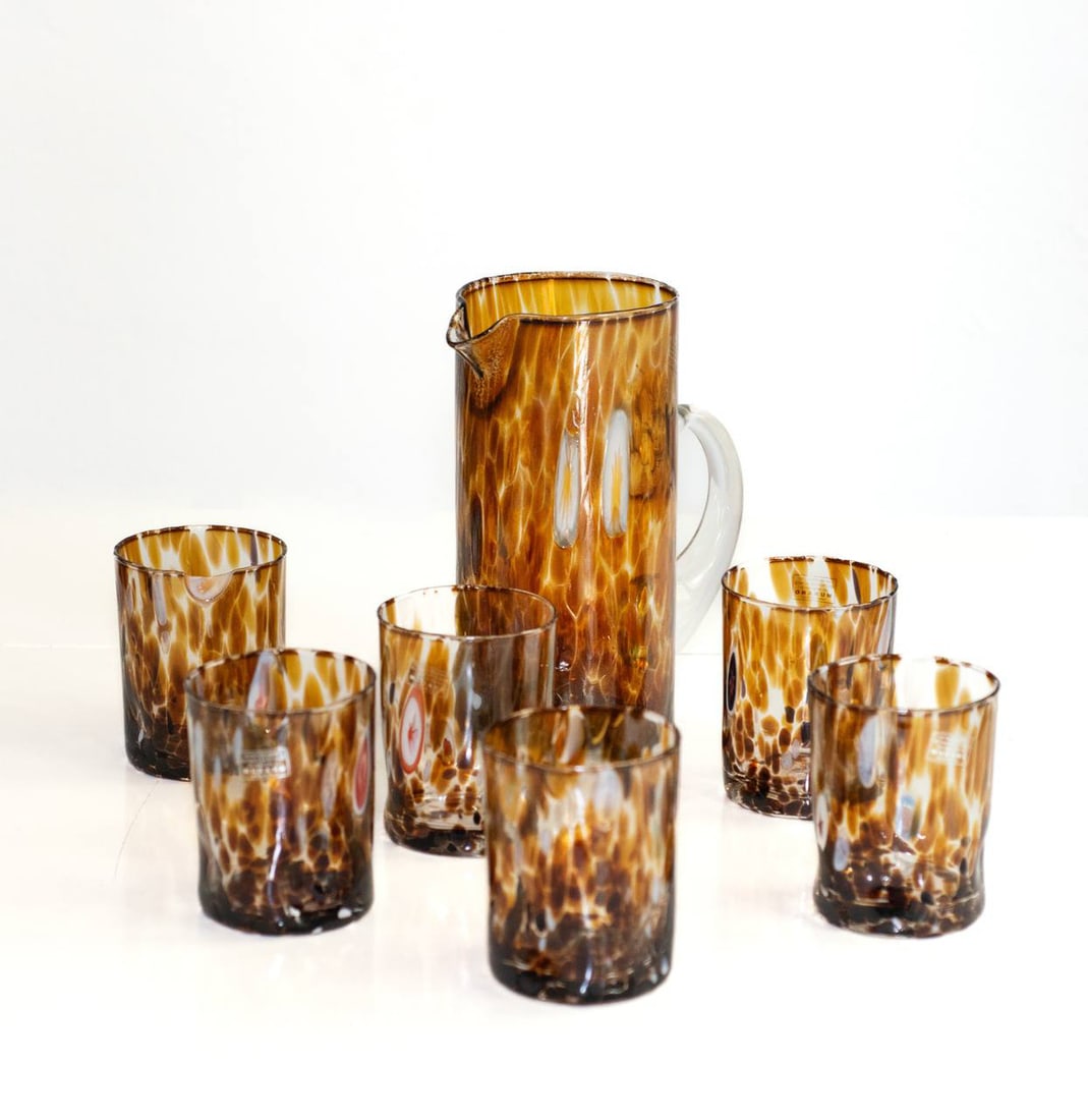 Cocktail Glasses by Iskra for Murano Verre, Set of 7 - 4