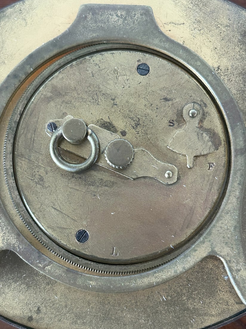 Art Deco Clock in Metal and Enamel, Esperia, 1930s - 10