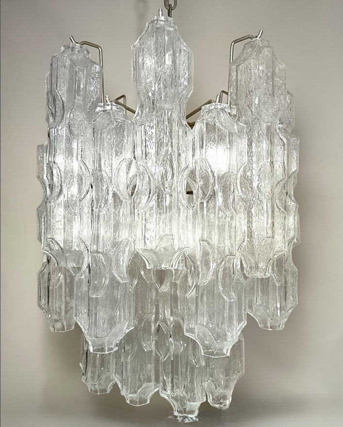 Murano Glass Chandelier from Venini, 1970s - 14
