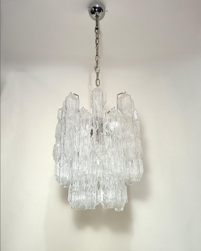 Murano Glass Chandelier from Venini, 1970s - 6
