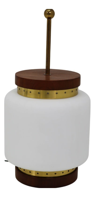 Model 8052 Portable Lantern Table Lamp from Stilnovo: Country of Manufacture: Italy Design Period: 1960 to 1969 Production Period: 1960 to 1969 Restoration and Damage Details: Light wear consistent with age and use Detailed Condition: Very Good — T