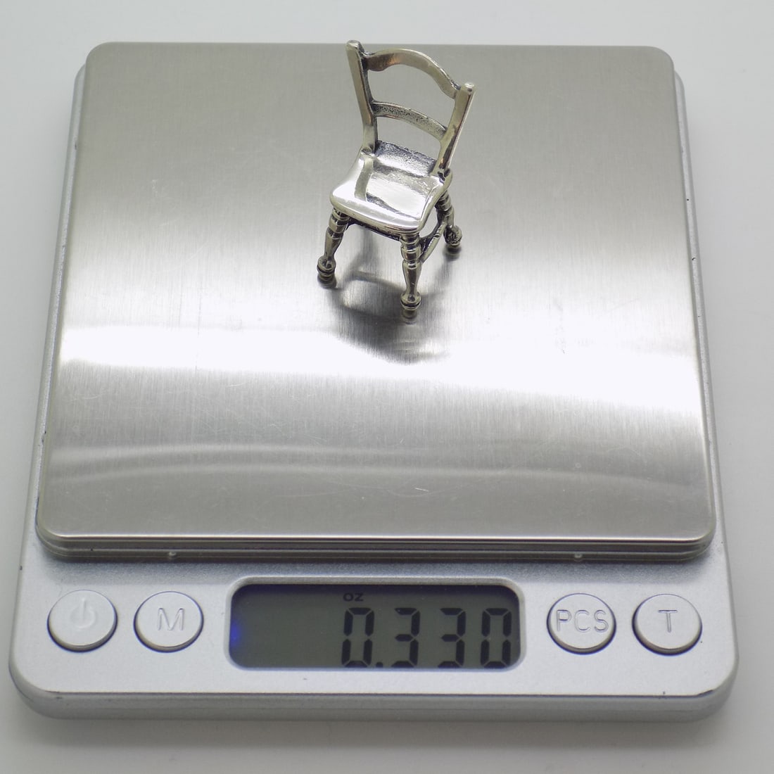 Sterling Silver 925 Kitchen Chair Dollhouse Miniature - 10