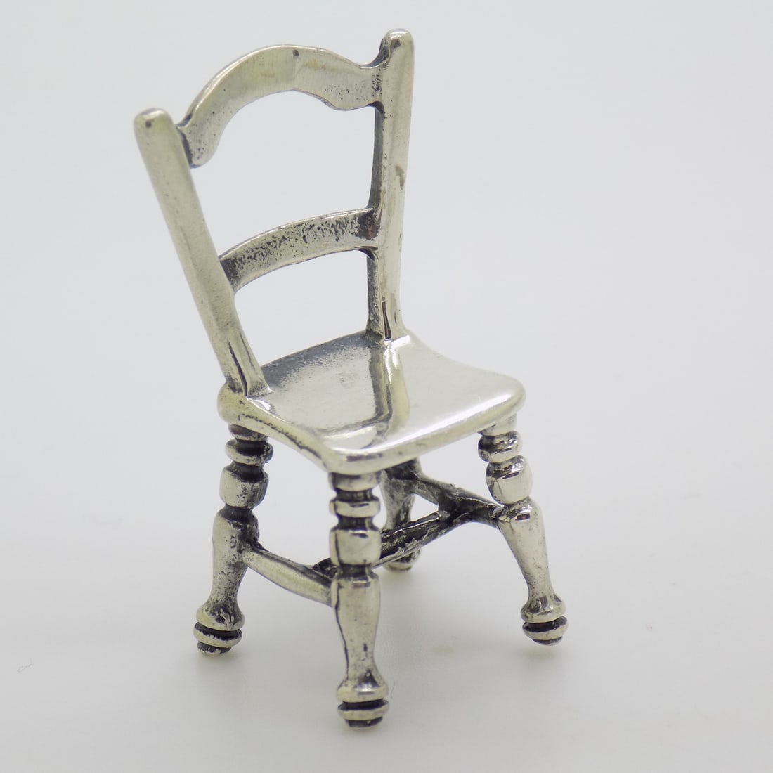 Sterling Silver 925 Kitchen Chair Dollhouse Miniature - 3