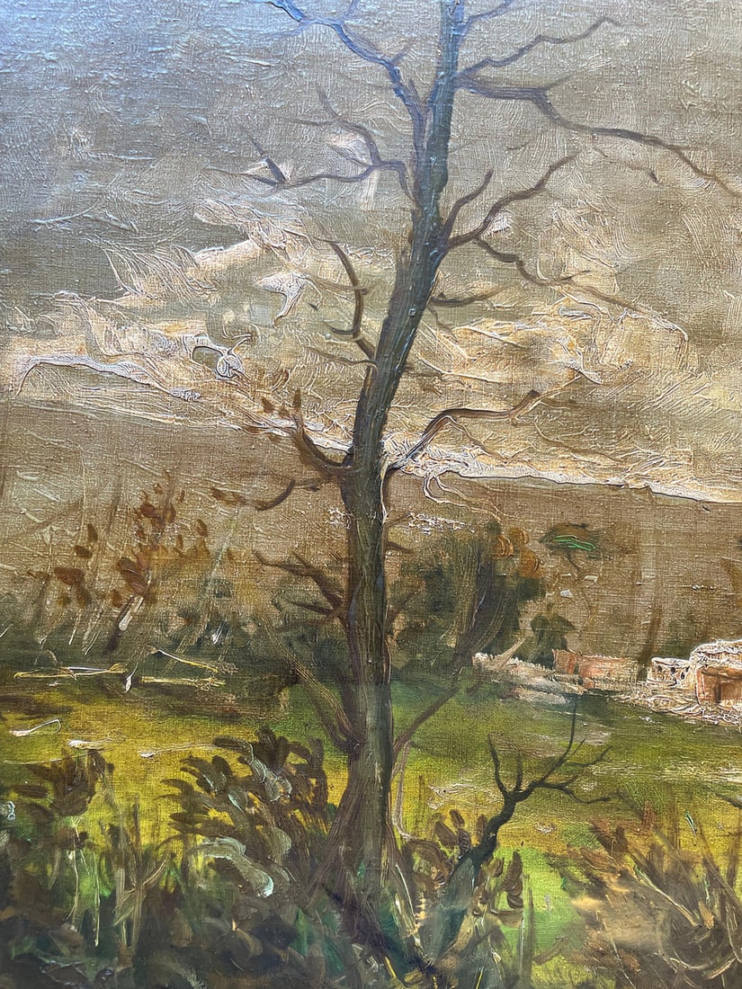 Fioresi, Emilian Countryside in the Rain, 1940s, Oil - 3