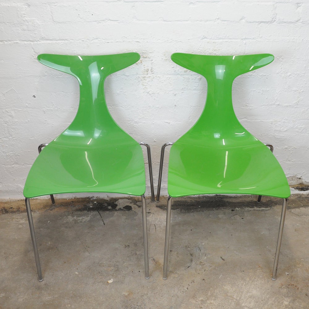Green Delfy Chairs by Carollo for Kreaty, Set of 4 - 5