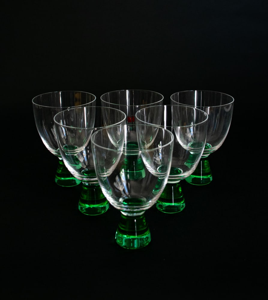 Murano Crystal Martini Glass by Moretti, Set of 6 - 11