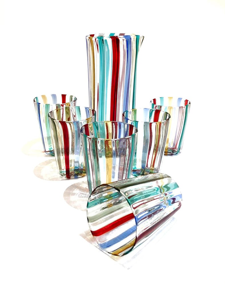 Glasses in the style of Gio Ponti, 2004, Set of 7 - 16