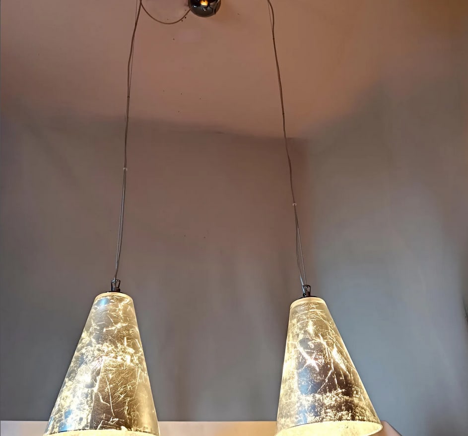 Vintage Pendant Light in Murano Glass, 1990s - 11