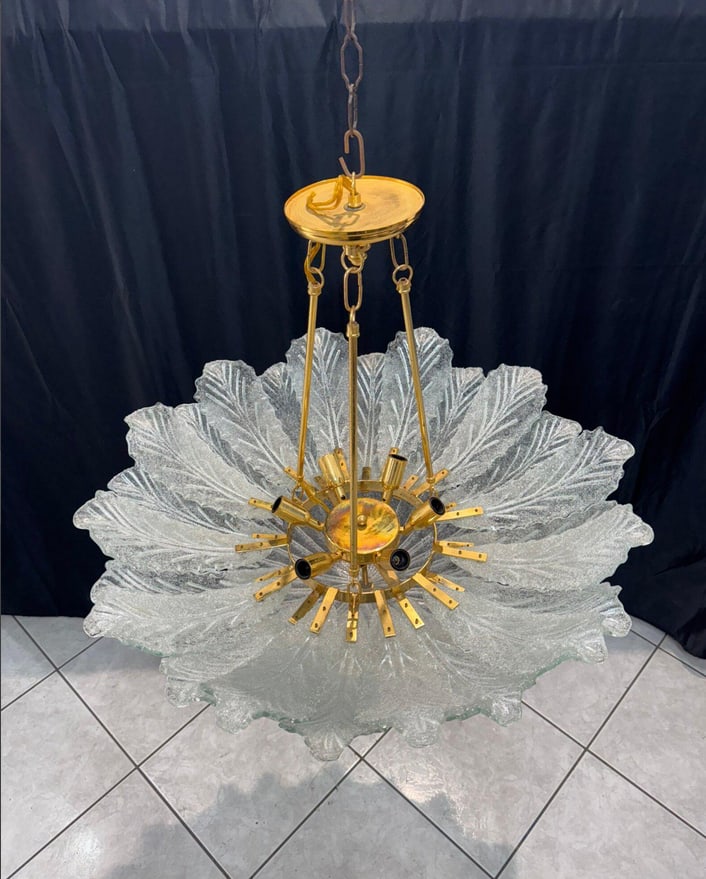 Pendant Light by Barovier for Barovier & Toso, 1970s - 7