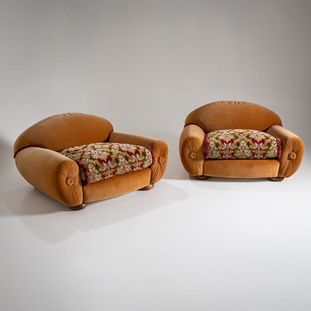 Vintage Lounge Chairs, Italy, 1960s, Set of 2 - 2