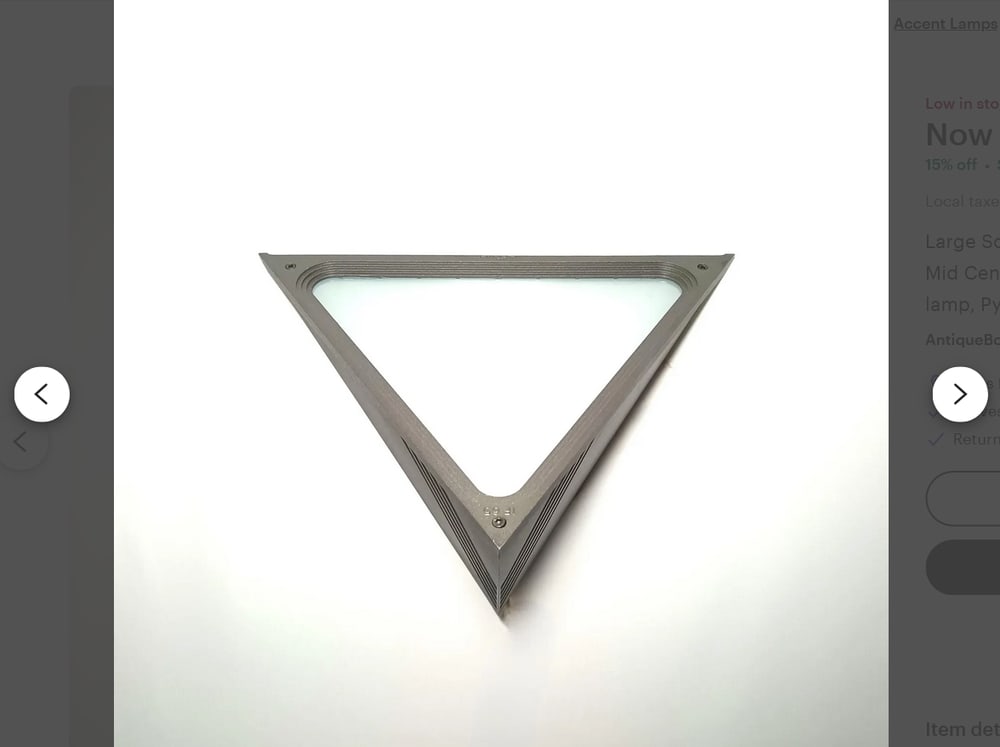 Postmodern Pyramid Wall Sconce from Disano, 1980s - 4