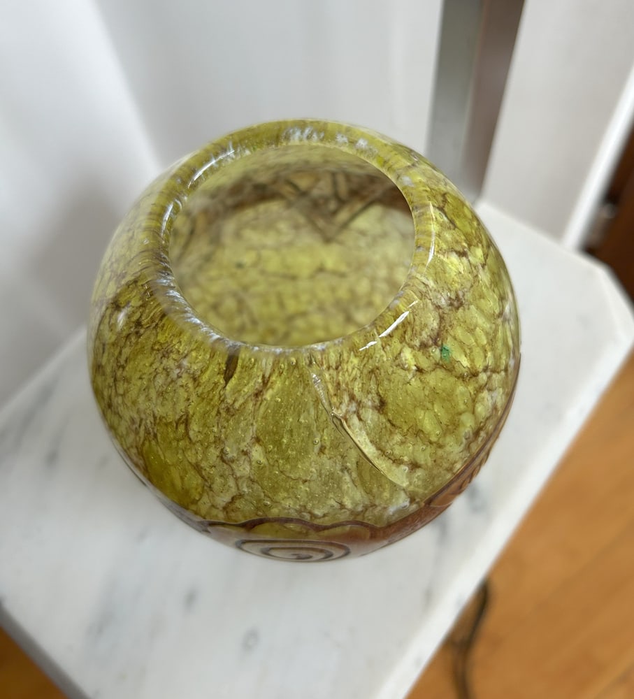 Art Deco Glass Vases by Legras, 1920s, Set of 2 - 9