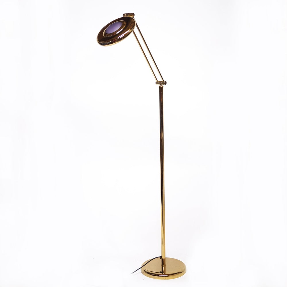 Italian Brass Floor Lamp by Relco, 1980s - 2