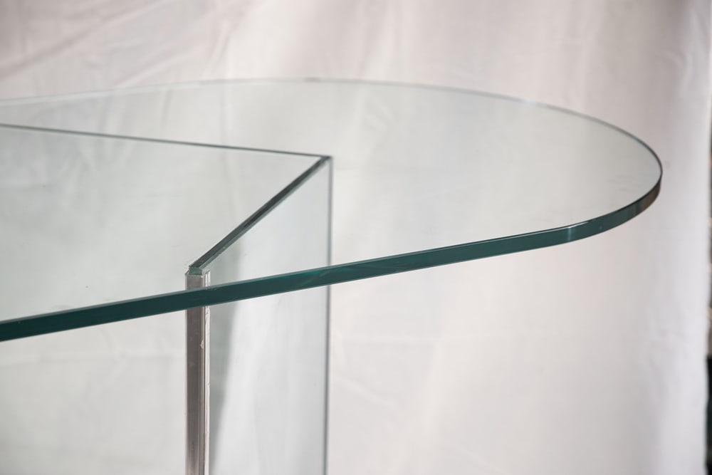 Vintage Glass Table attributed to Fontana Arte, 1973 - 3