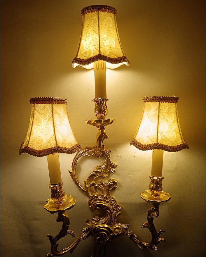 Large Vintage Wall Light in Brass from Zonca, 1990s - 10